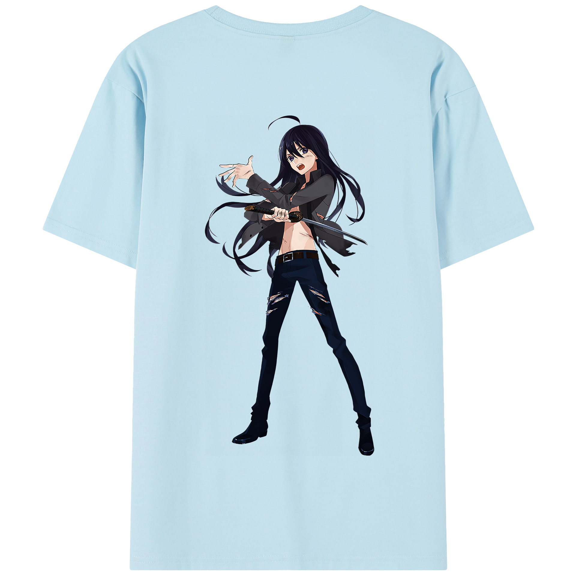 （画像用） 刀剣乱舞 Touken Ranbu 綿100％半袖Tシャツ（背面プリント）